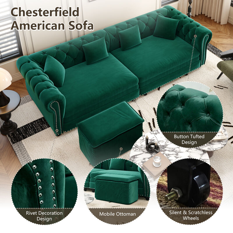 Cagrek Convertible Sleeper Sofa Bed image number 4