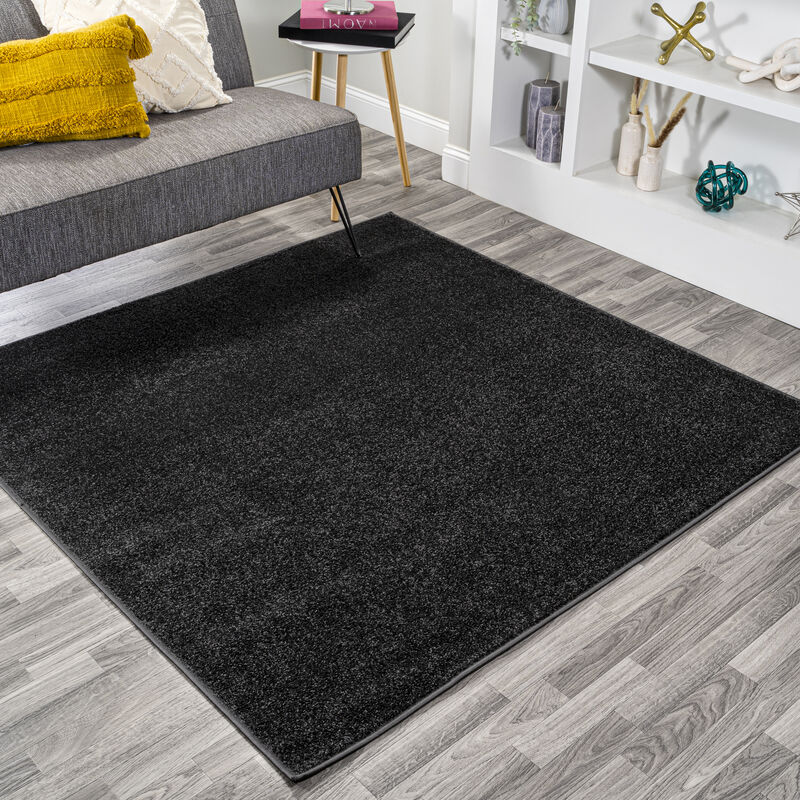Haze Solid Low Pile Square Area Rug