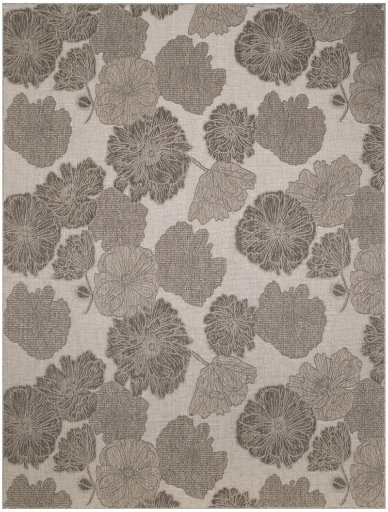 HomeRoots Floral Indoor Outdoor Area Rug image number 0