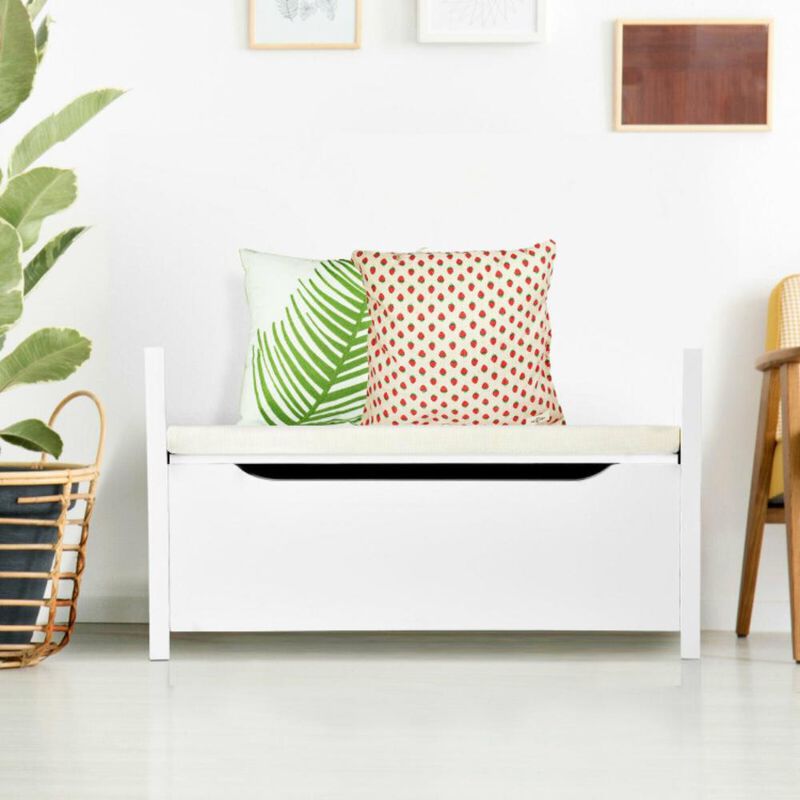Hivvago Shoe Storage Bench with Cushion Seat