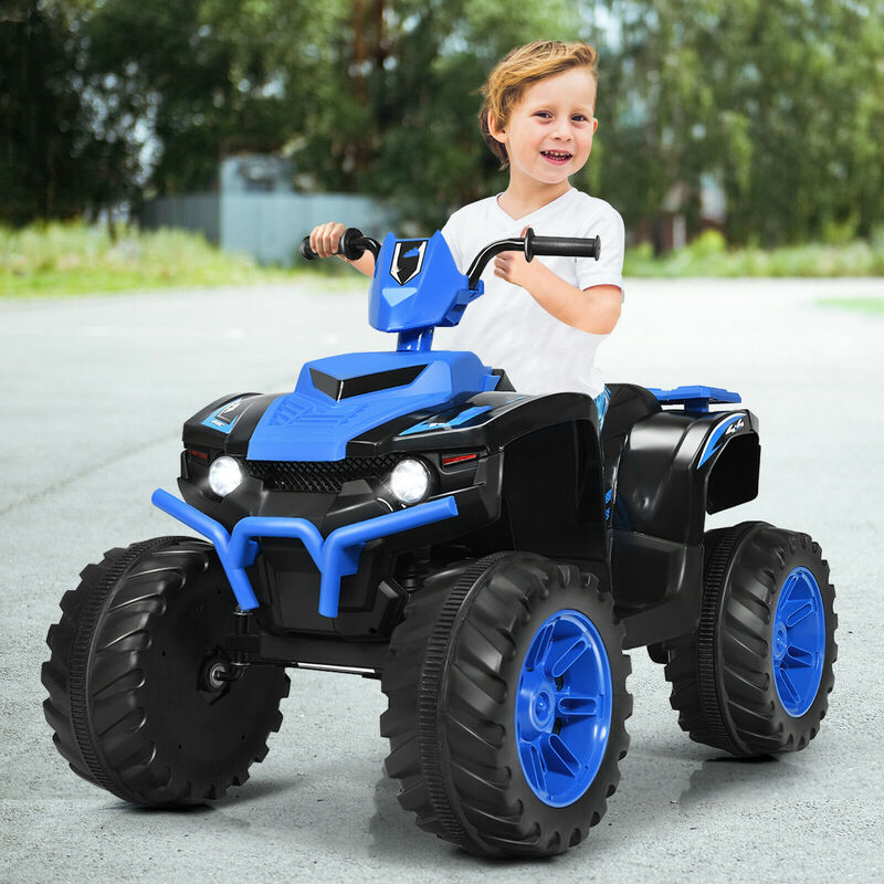 12V Electric Kids ATV Ride On Toy with LED Lights and Treaded Tires image number 1