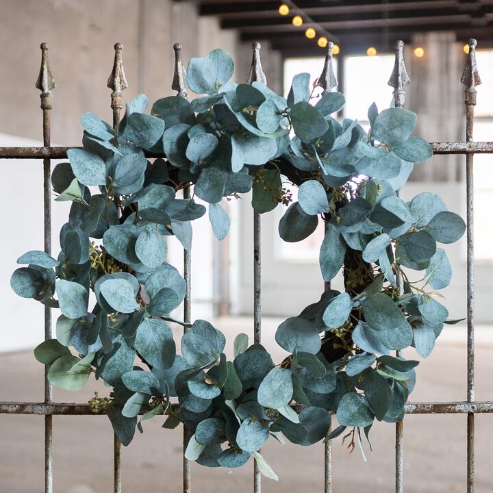 Eucalyptus Twig Spring Wreath  20-Inch
