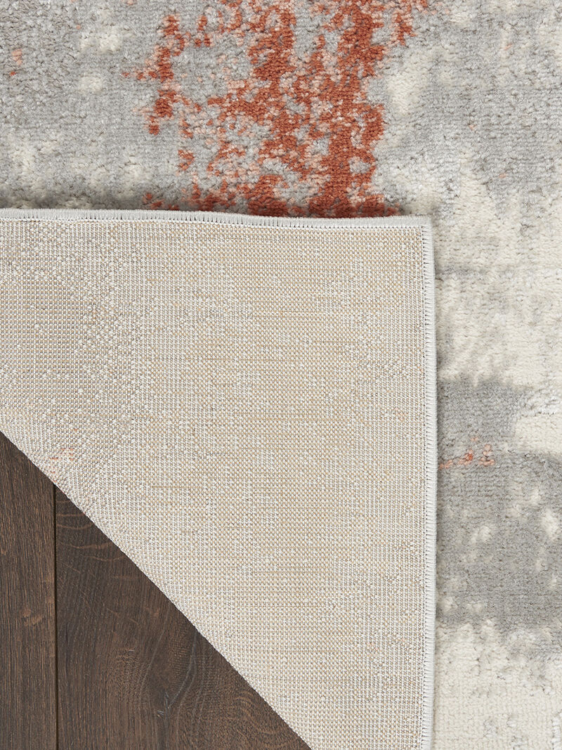 Elation ETN06 Gray/Brick 7'10" x 9'10" Rug