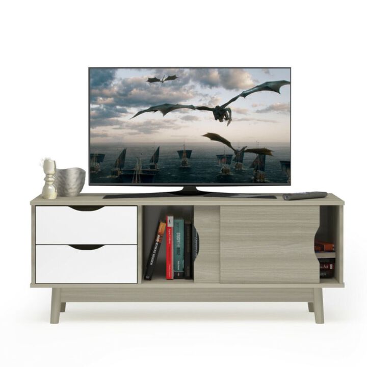 TV Stand for Media Console Table Storage with Doors