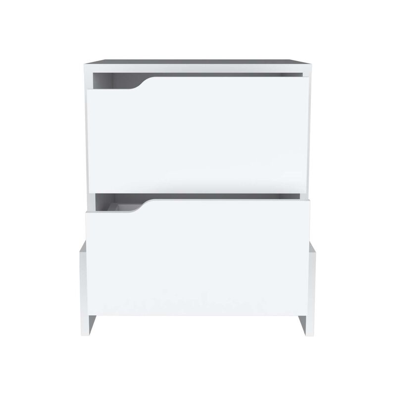 Streamdale Haines Nightstand With 2-Drawers, End Table With Sturdy Base image number 0