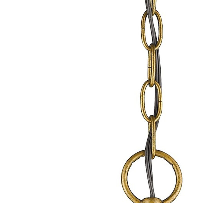 Hivvago Gold Candle Style Three Light Crystal Metal Dimmable Chandelier