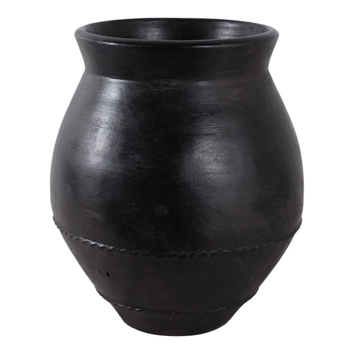 Larkview Black Vase 20 In