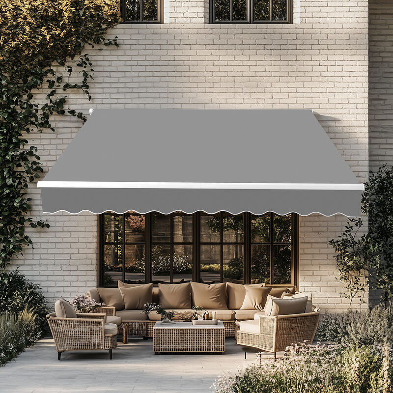 Waterproof Retractable Awning for Outdoor Shade and Weather Protection image number 2