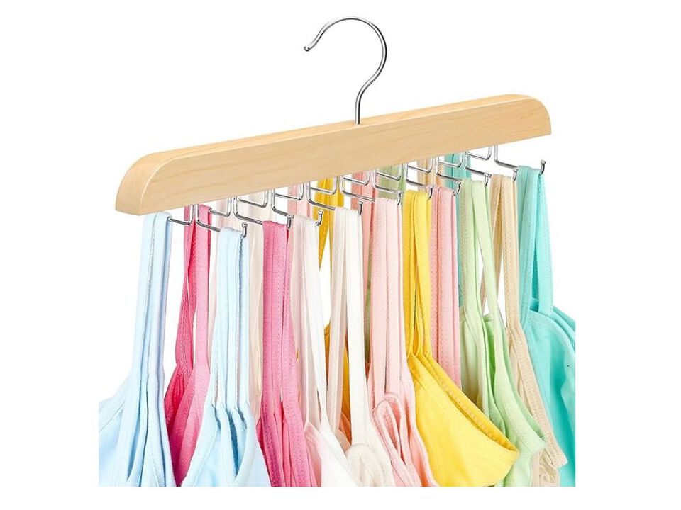 Tank Top Hanger With Premium Wood, 20 Large Capacity, Space Saving