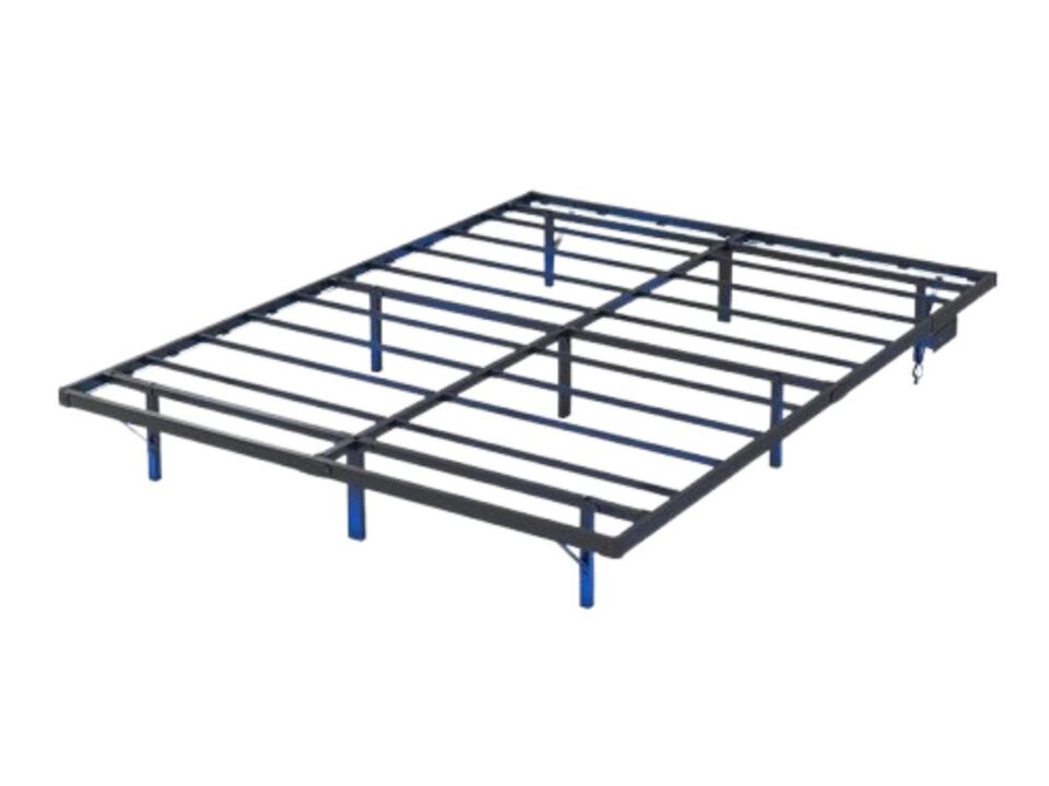 Floating Bed Frame Queen With Led Lights And Charging Station - 8 Inch Platform Bed Frame No Box Spring Needed, Easy Assembly