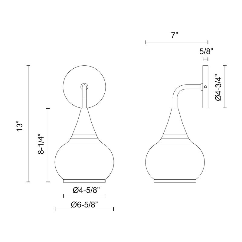 Hazel 6-in 1 Light Damp-Rated Wall/Vanity Light image number 8