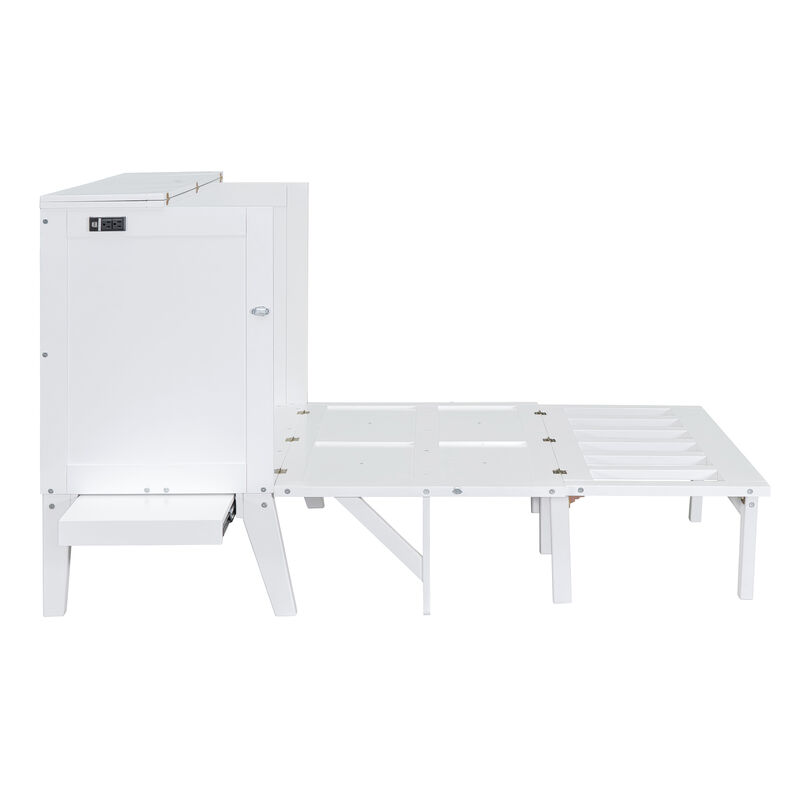 Merax Murphy Bed with Removable Shelves