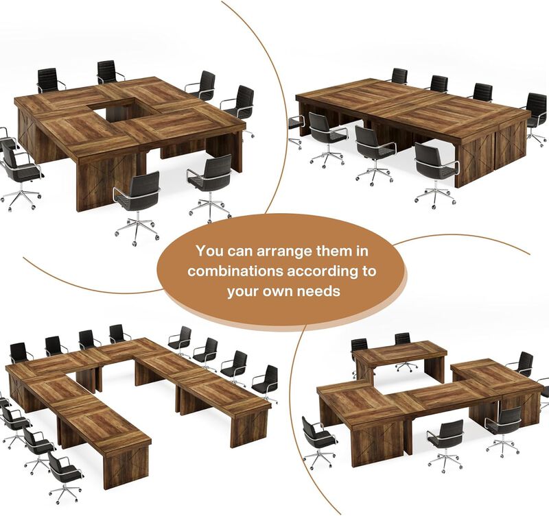 Modern Office Desk &ndash; Spacious Work Surface with Storage for Home or Work Setup
