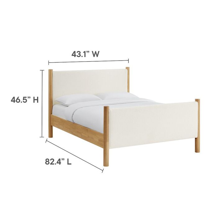 Maven Full Size Boucle Upholstered Platform Bed