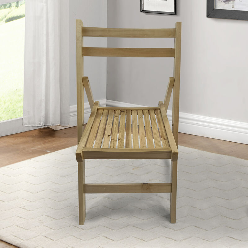 Streamdale Folding Wooden Event Chair, Set of 4 image number 2