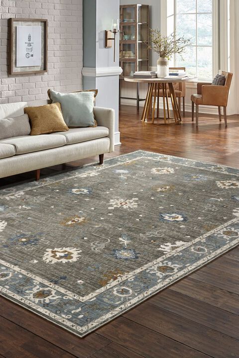Ellington ELL09 Grey 3'10" x 5'5" Rug