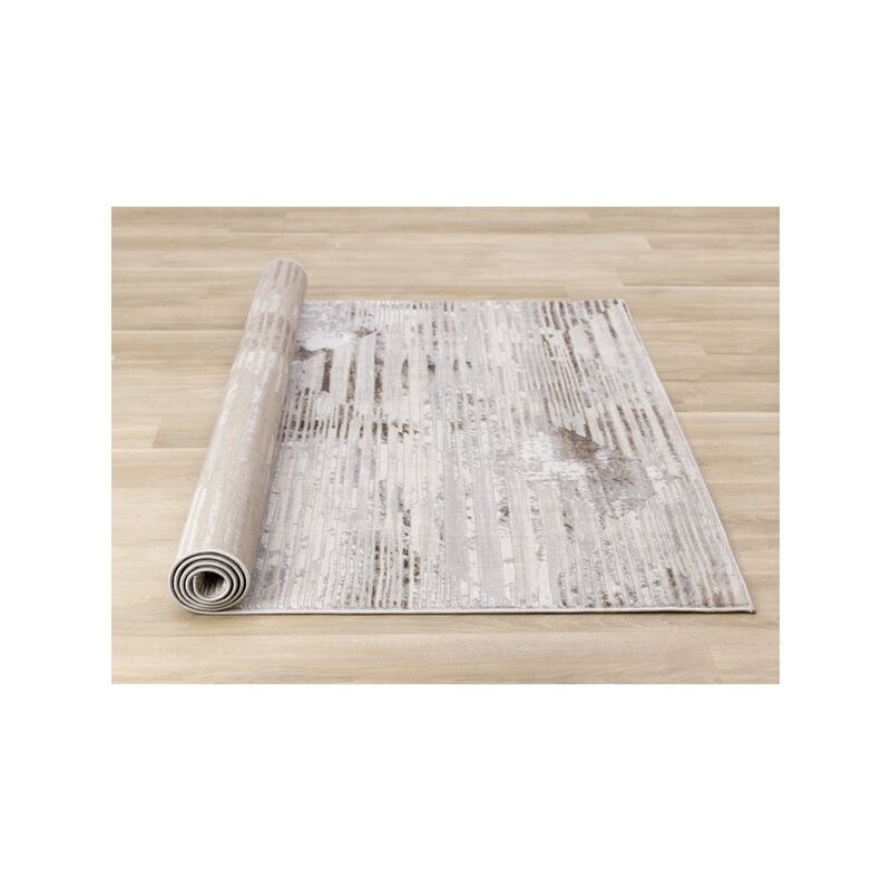 Novelle Home Layla Grey Brown Beige Abstract Rug, 5'3 x 7'7 image number 3