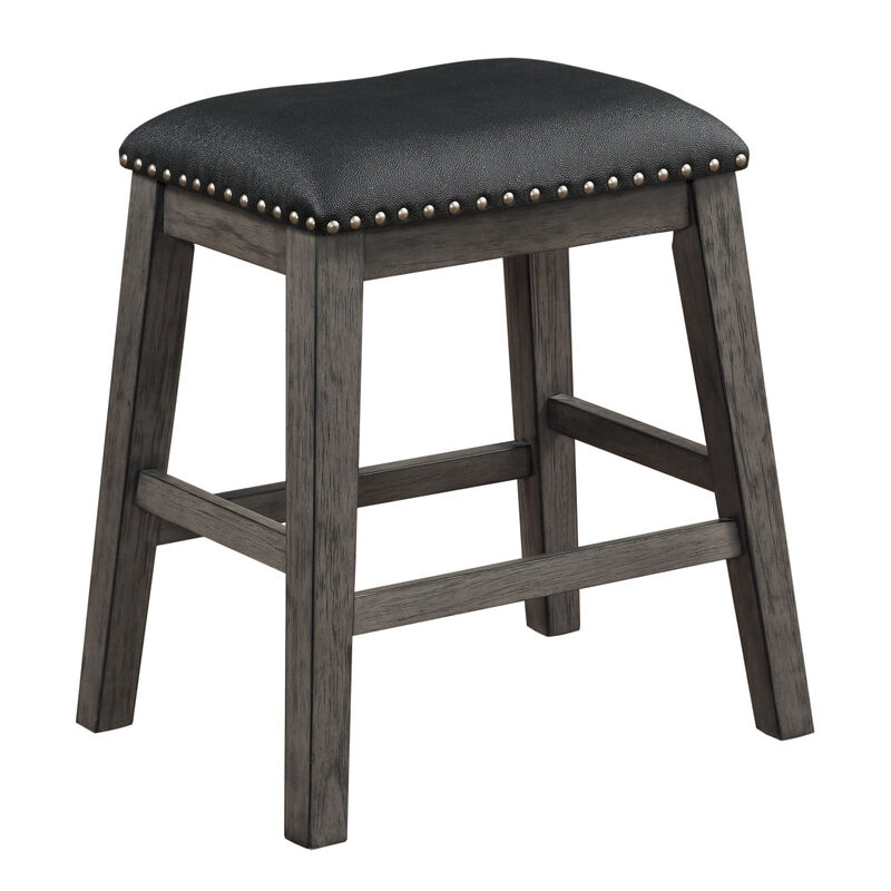 Streamdale Pair of Gray Counter Height Barstools