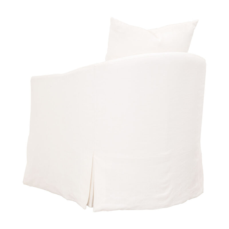 Slipcover Swivel Club Chair