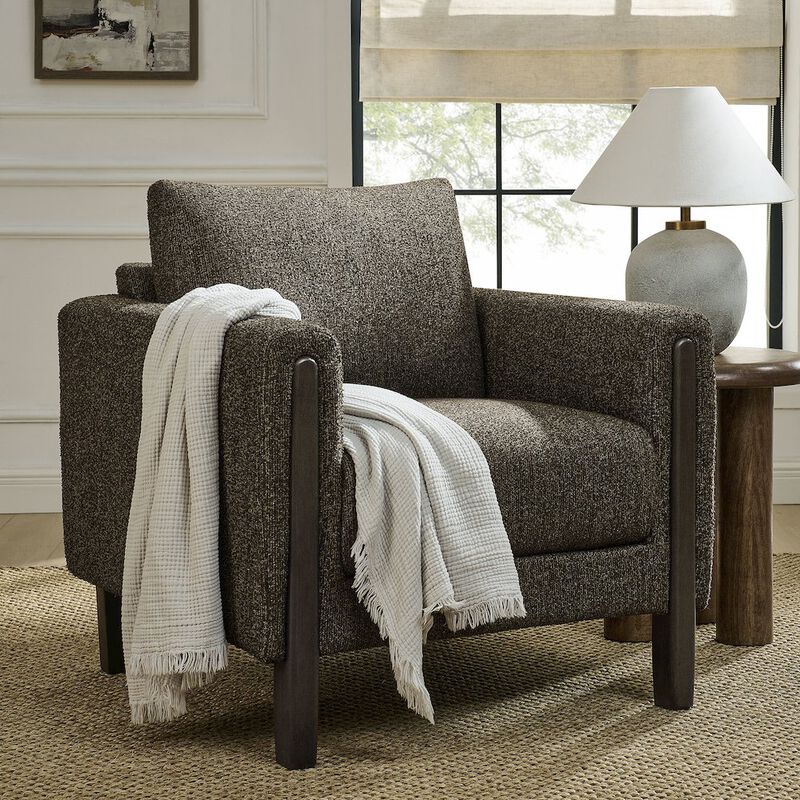 Hawken Boucle Fabric Accent Armchair image number 7