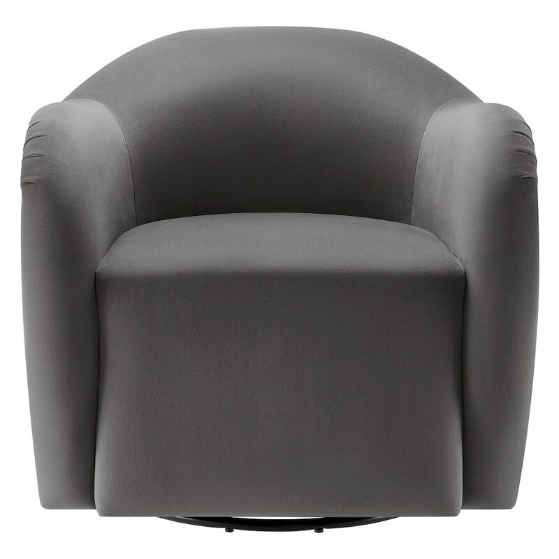 Compose Performance Velvet Swivel Armchair image number 5