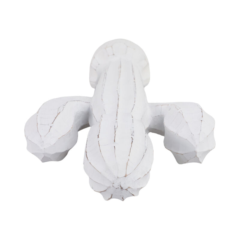 18" Wooden Cactus Decor, Wht image number 5