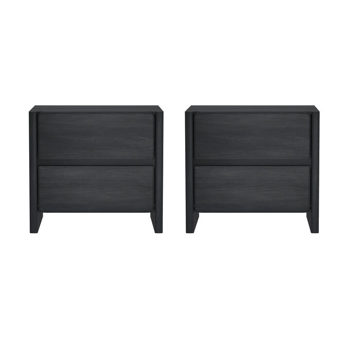 Linda Grey Nightstand (Set of 2)
