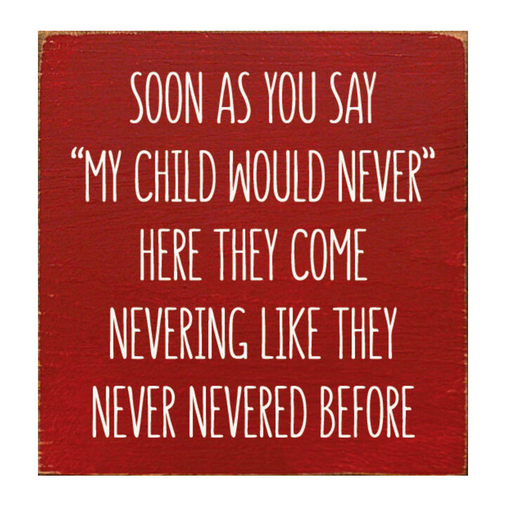 Parent Life Wood Sign Rustic Wooden Wall Decor with Humorous Family Quote