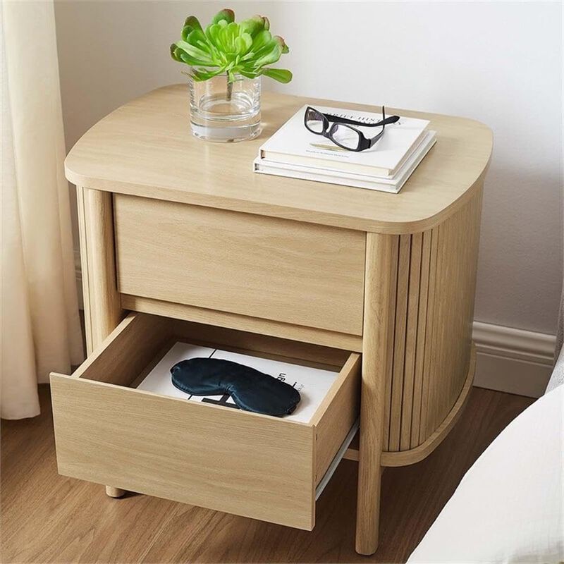 Cadence Fluted 2-Drawer Nightstand image number 8