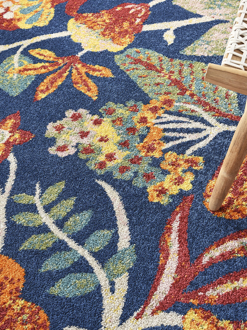 Allur ALR09 Navy/Multicolor 9' x 12' Rug