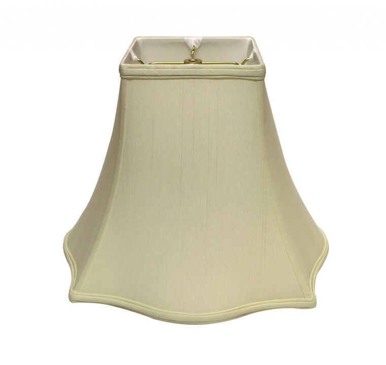 Hivvago 10" Ivory Premium Square Monay Shantung Lampshade