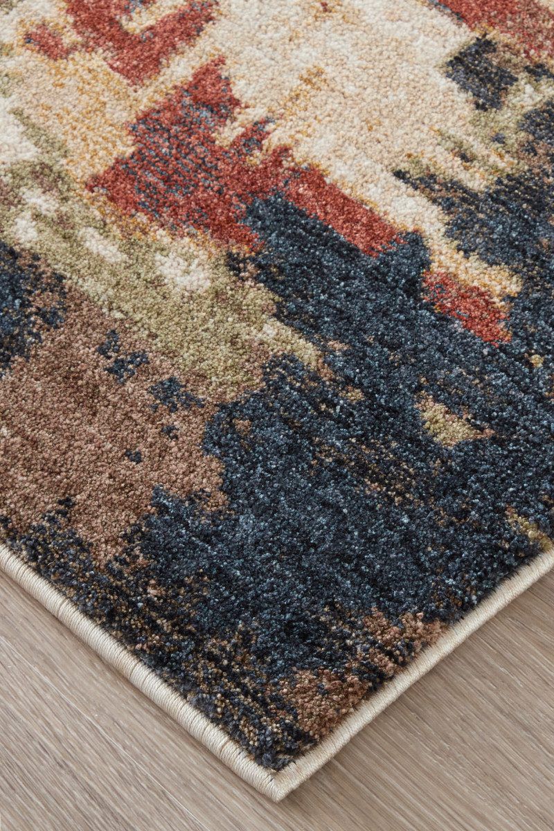Pearson 39SQF Dark Blue/Rust 9' x 12' Rug image number 4