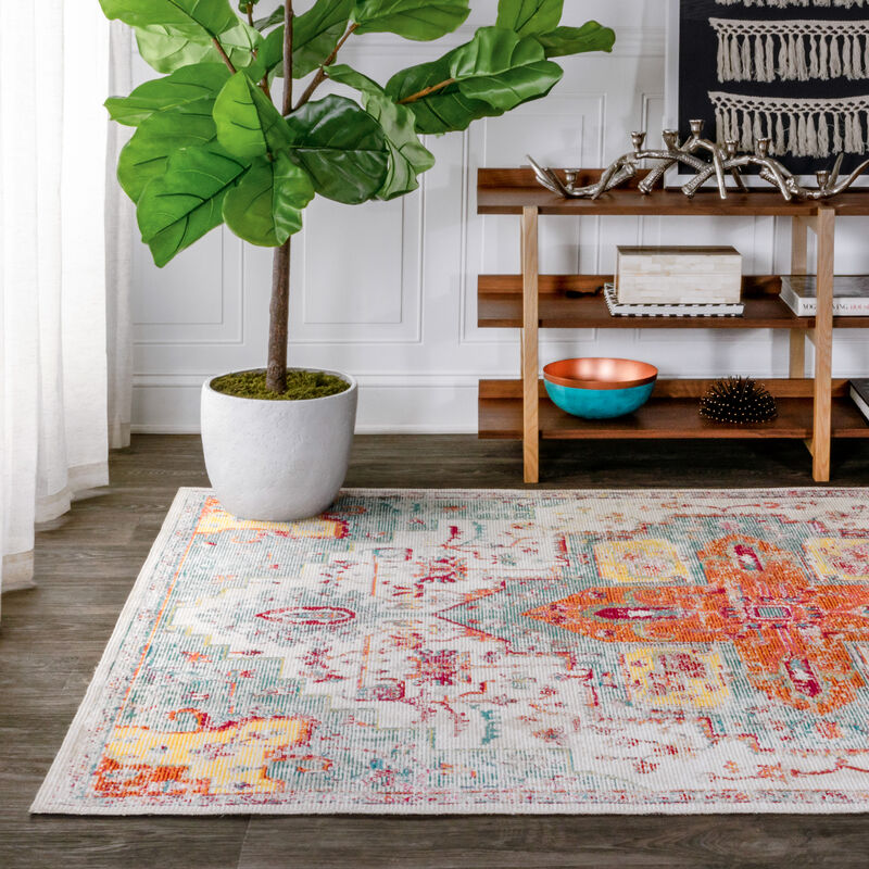 Zafra Vintage Medallion Area Rug