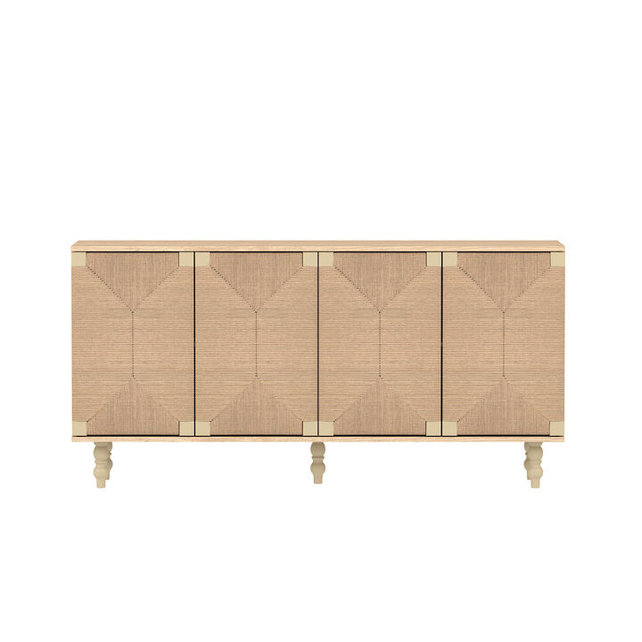 Seagrass Doors Accent Natural Sideboard