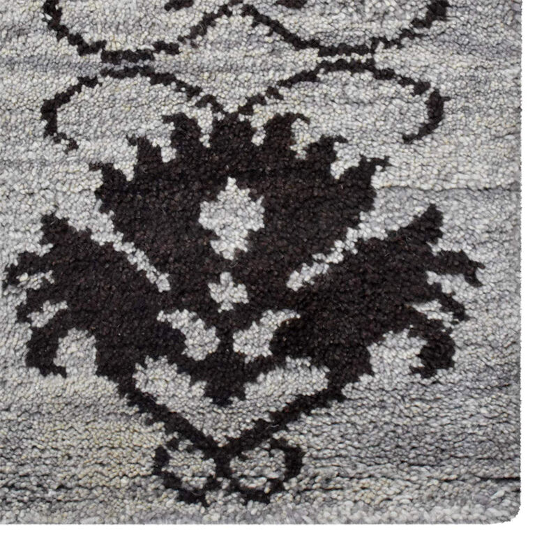 HAND KNOTTED WOOL Floral AREA RUGS  - Rectangle Shape, Floral Modern, Medium Pile Handmade Area Rugs for Living Room, Bed Room (N00921) image number 4