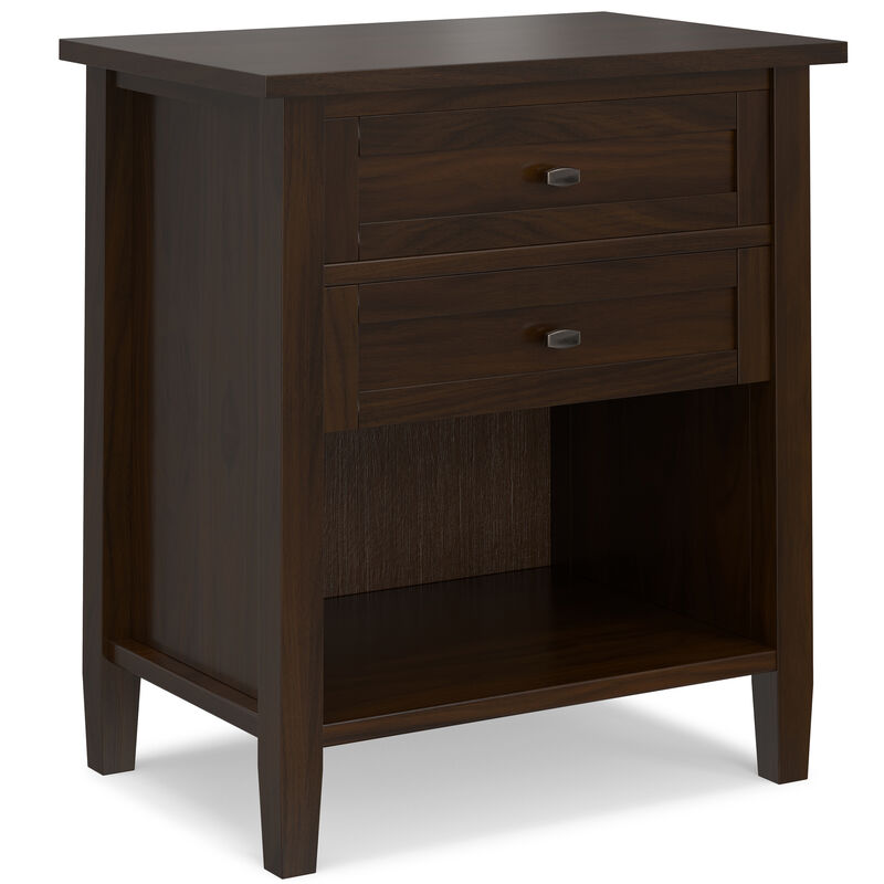 Simpli Home Warm Shaker Bedside Table image number 0