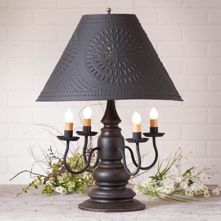 Harrison Lamp In Americana Black With Shade