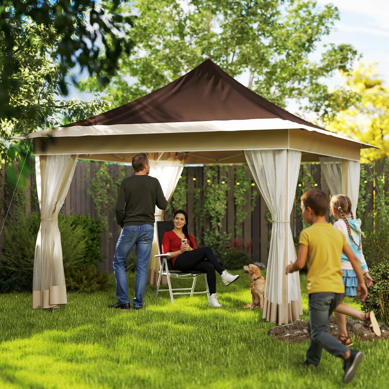 Easy-Setup Pop-Up Canopy for Shade at Outdoor Gatherings and Camping