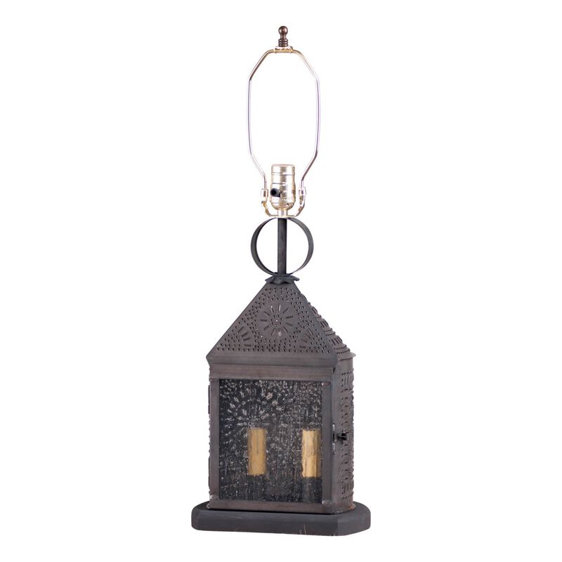 Irvins Country Tinware Harbor Lamp Base With Chisel In Kettle Black image number 0