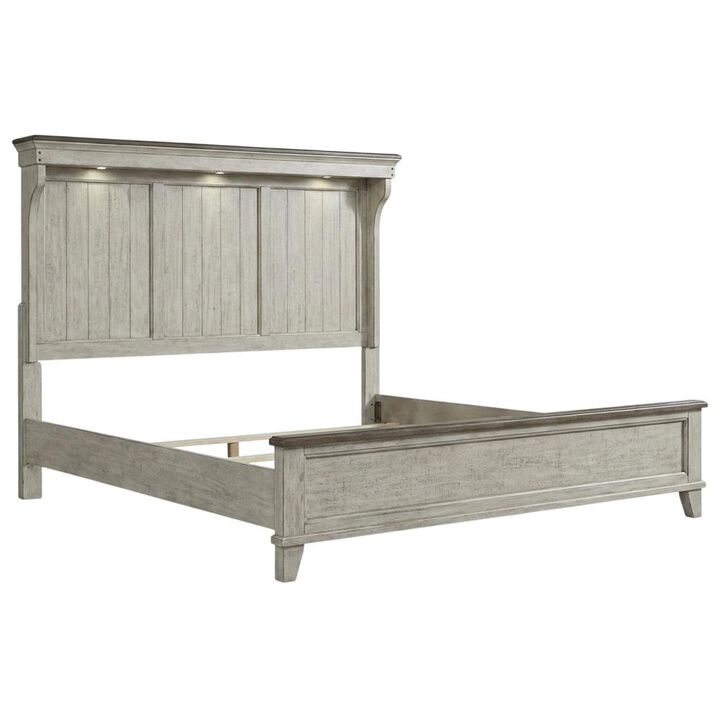 Liberty Furniture Ivy Hollow Queen Mantle Bed, Dresser & Mirror, Chest, Night Stand