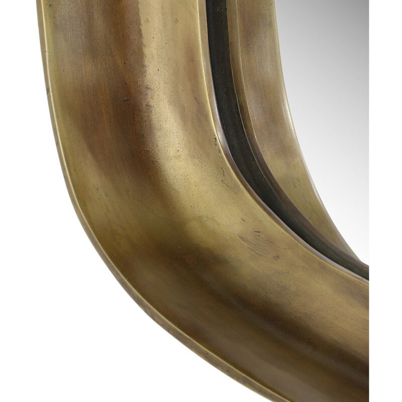 Meridian Furniture Auberge Brass Mirror