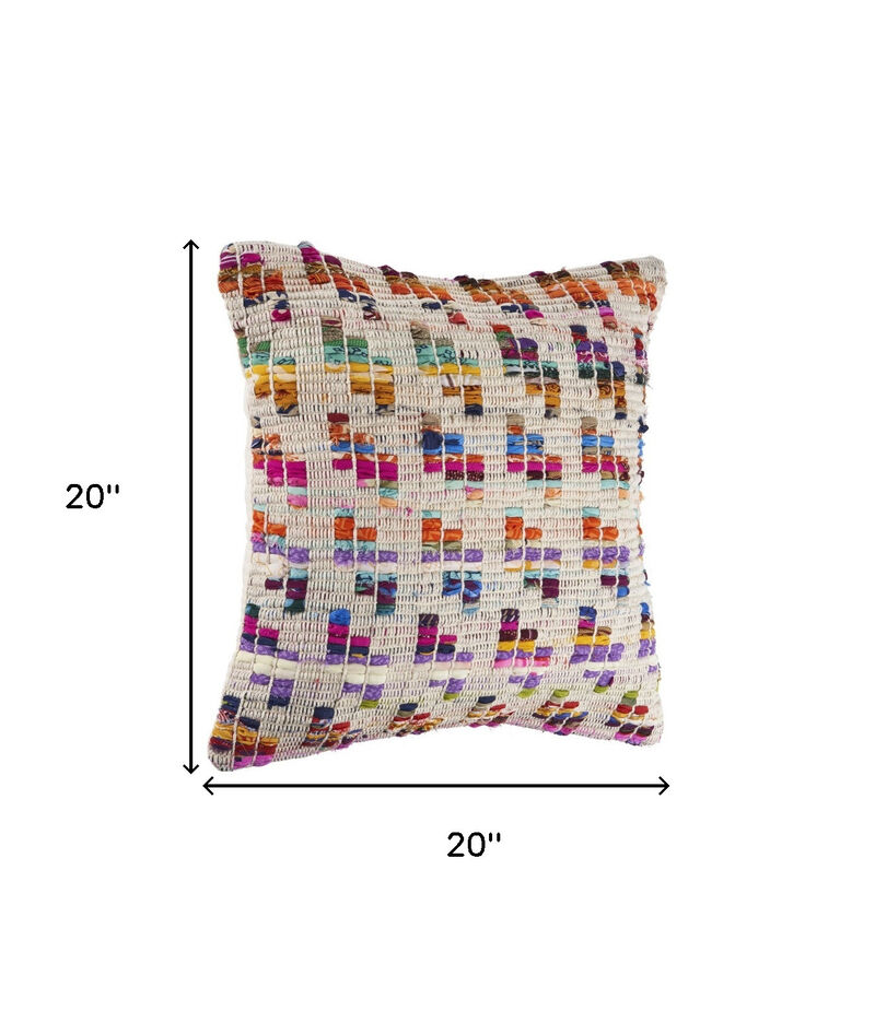 HomeRoots Set of Two Brown Eclectic Cotton Throw Pillow image number 6