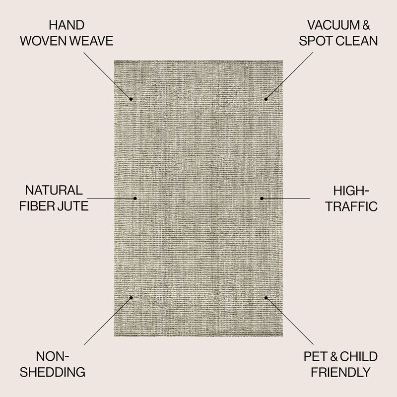 Pata Hand Woven Chunky Jute Area Rug