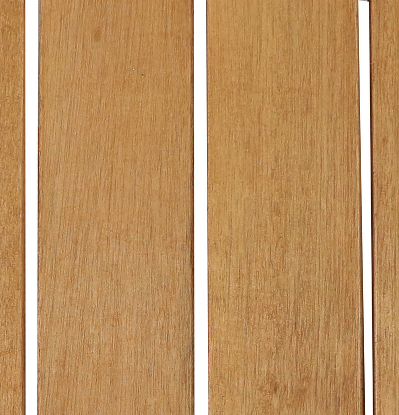 Sunnydaze 20.5 in Meranti Wood Square Patio Side Table with Umbrella Hole