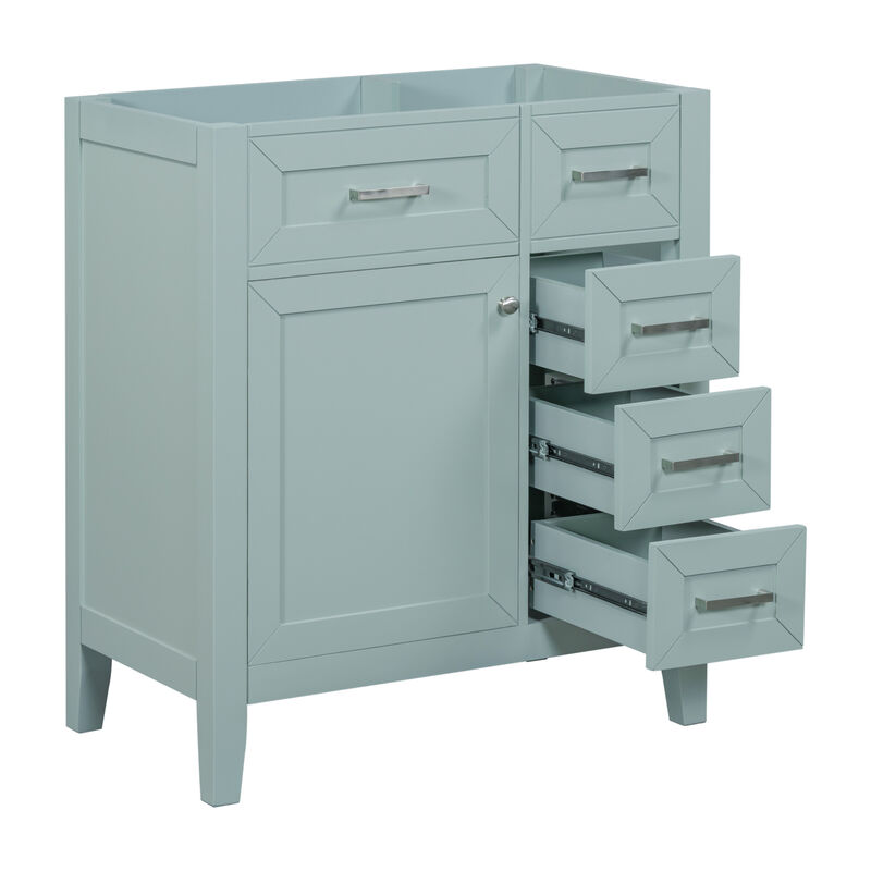 30" Freestanding Bathroom Vanity Base Without Sink image number 9