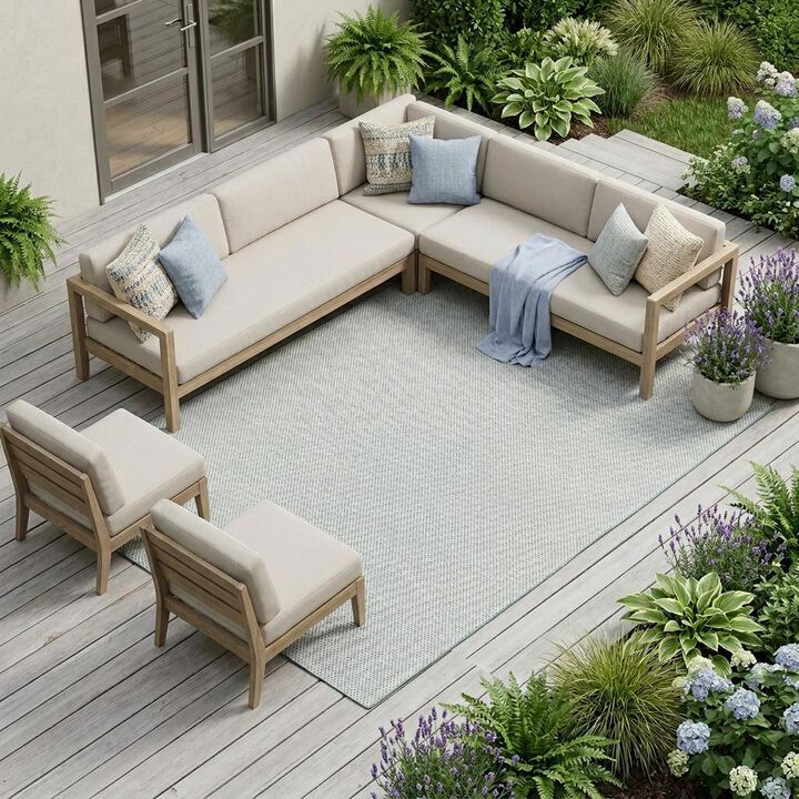 HomeRoots Indoor Outdoor Area Rug