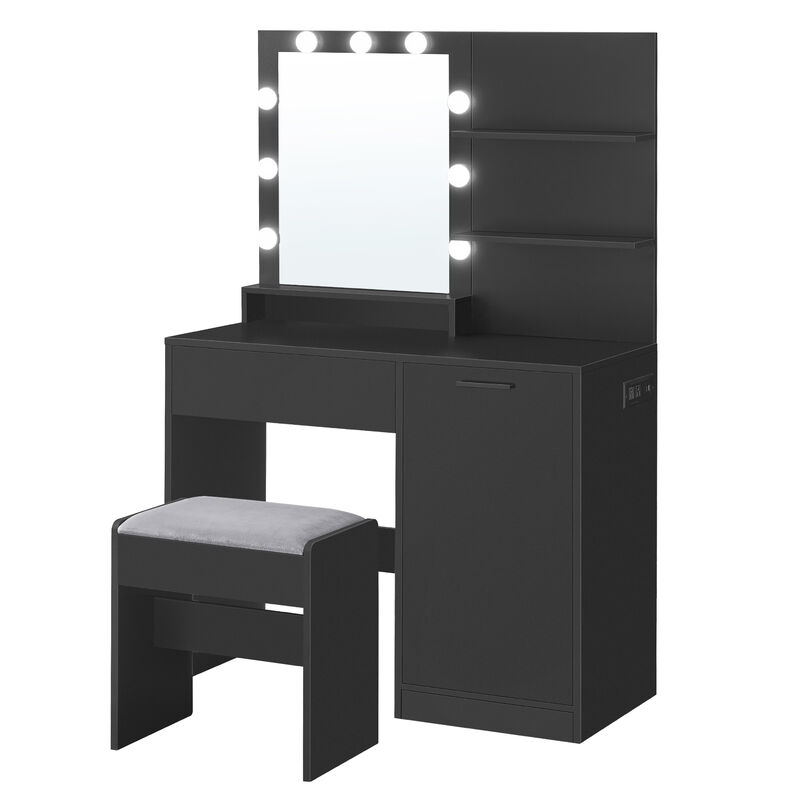 Vanity Desk with Mirror and Lights image number 2