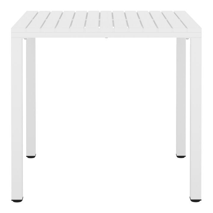 WestinTrends 31.5" Iron Metal Frame Outdoor Square Patio Dining Table