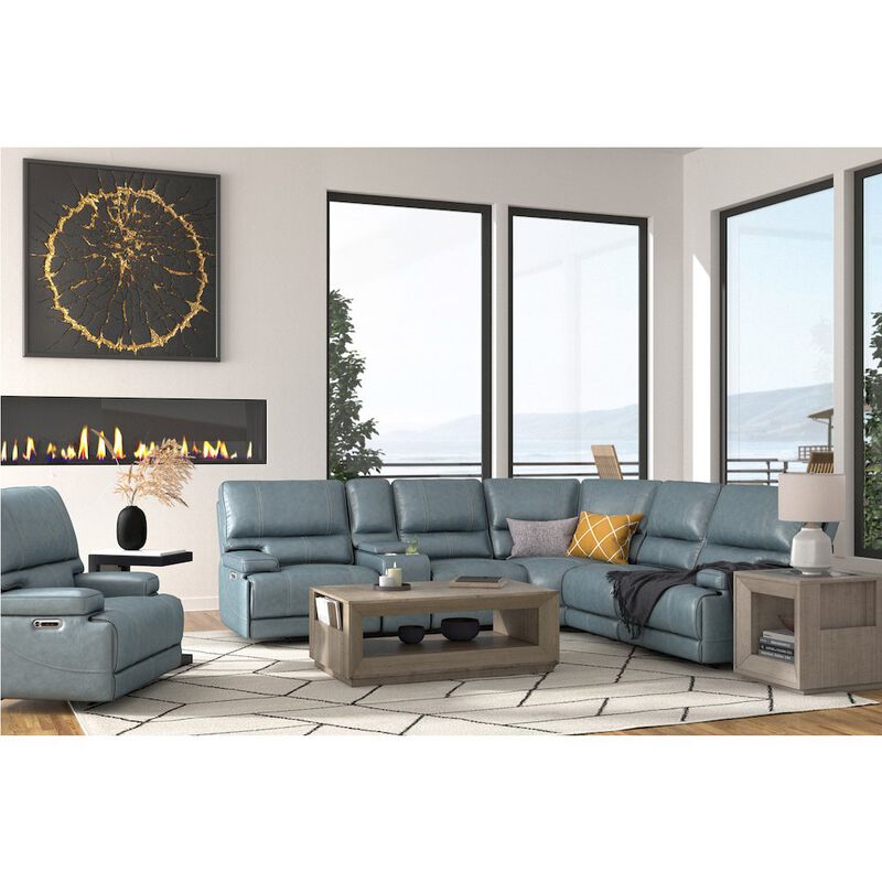Parker Living 6 Piece Modular Power Reclining Sectional with Power Adjustable Headrests