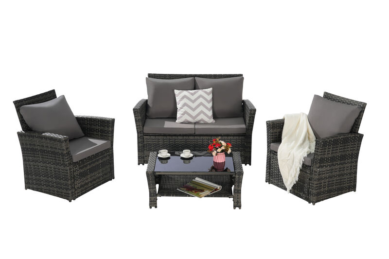TATEUS 4 Pieces Patio Seating Set image number 5
